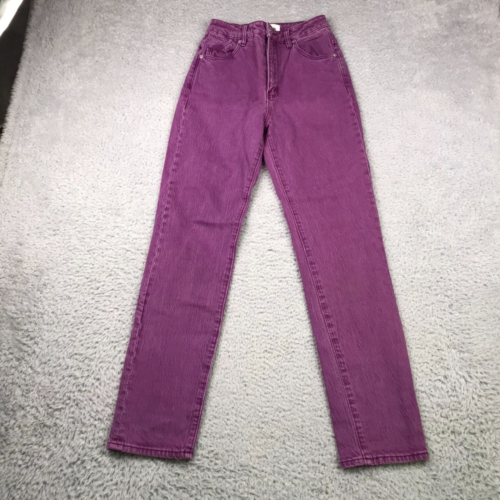 Rollas Dusters Jeans Womens AU‎ 6/US 24 (24x28) Purple High Rise Slim Ankle